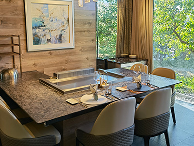 Teppanyaki used in villas and manors