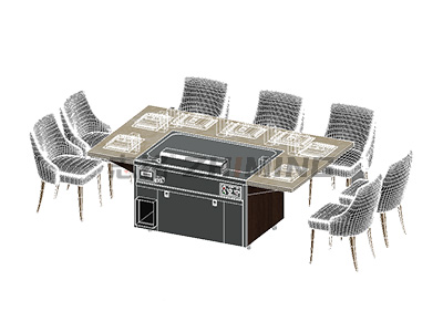 ZHIMING Teppanyaki Grill Table